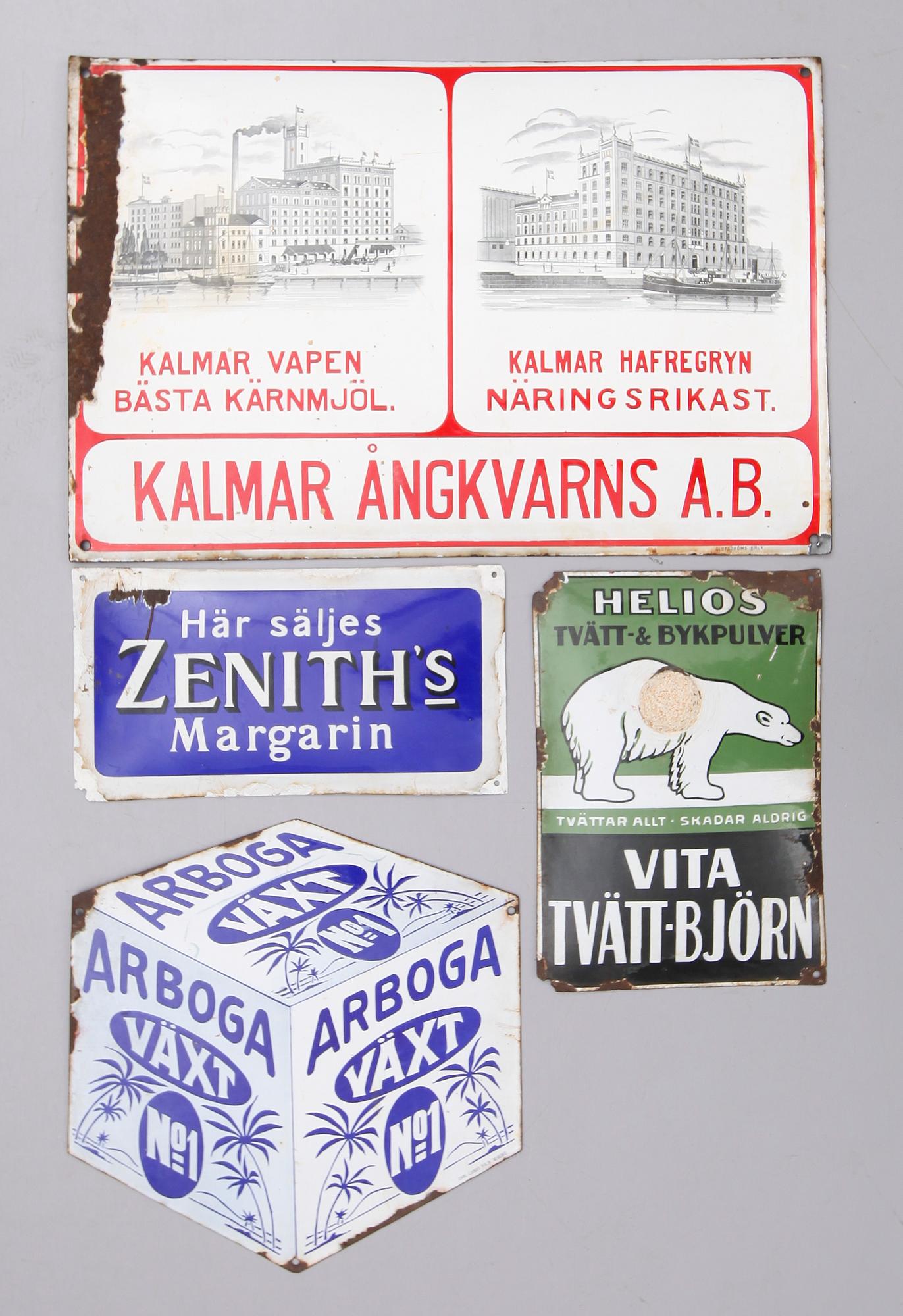 EMALJSKYLTAR, 4 st, 1900-talets första hälft.