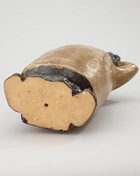 ÅKE HOLM, skulptur, "Mose med kopparormen", Höganäs 1950-tal.