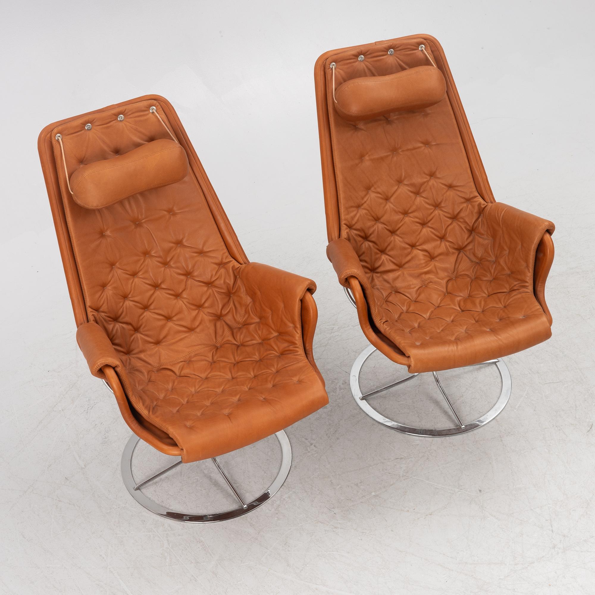 Bruno Mathsson, armchairs, a pair, "Jetson", Dux.