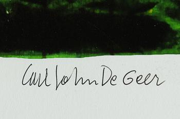 Carl Johan De Geer, "Alienationer växer i mitt huvud".