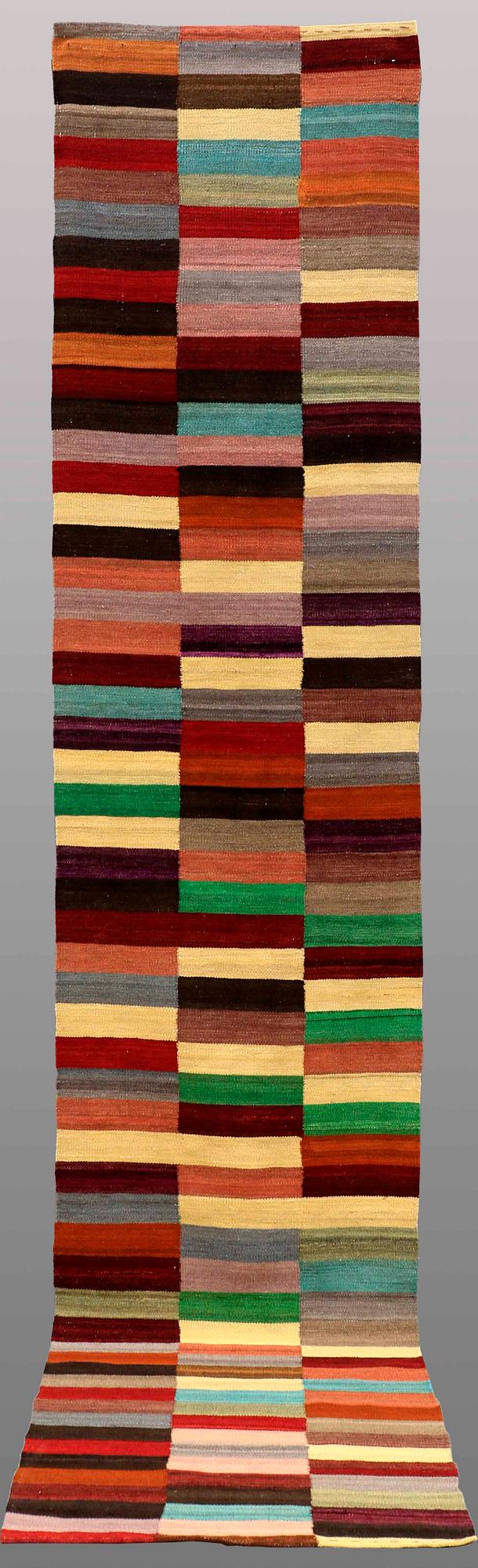 RUNNER, flat weave, ca 393 x 79 cm.