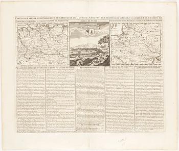 KARTA, gravyr, 1700-tal.