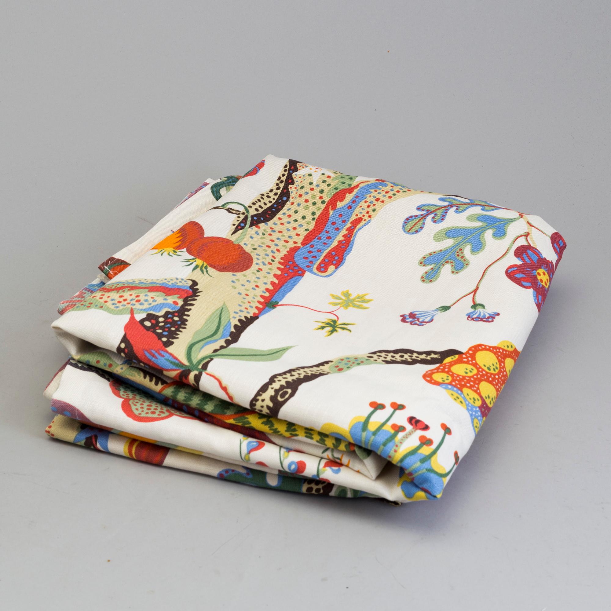 A pair of 'Vegetable Tree' linnen curtains from Svenskt Tenn.