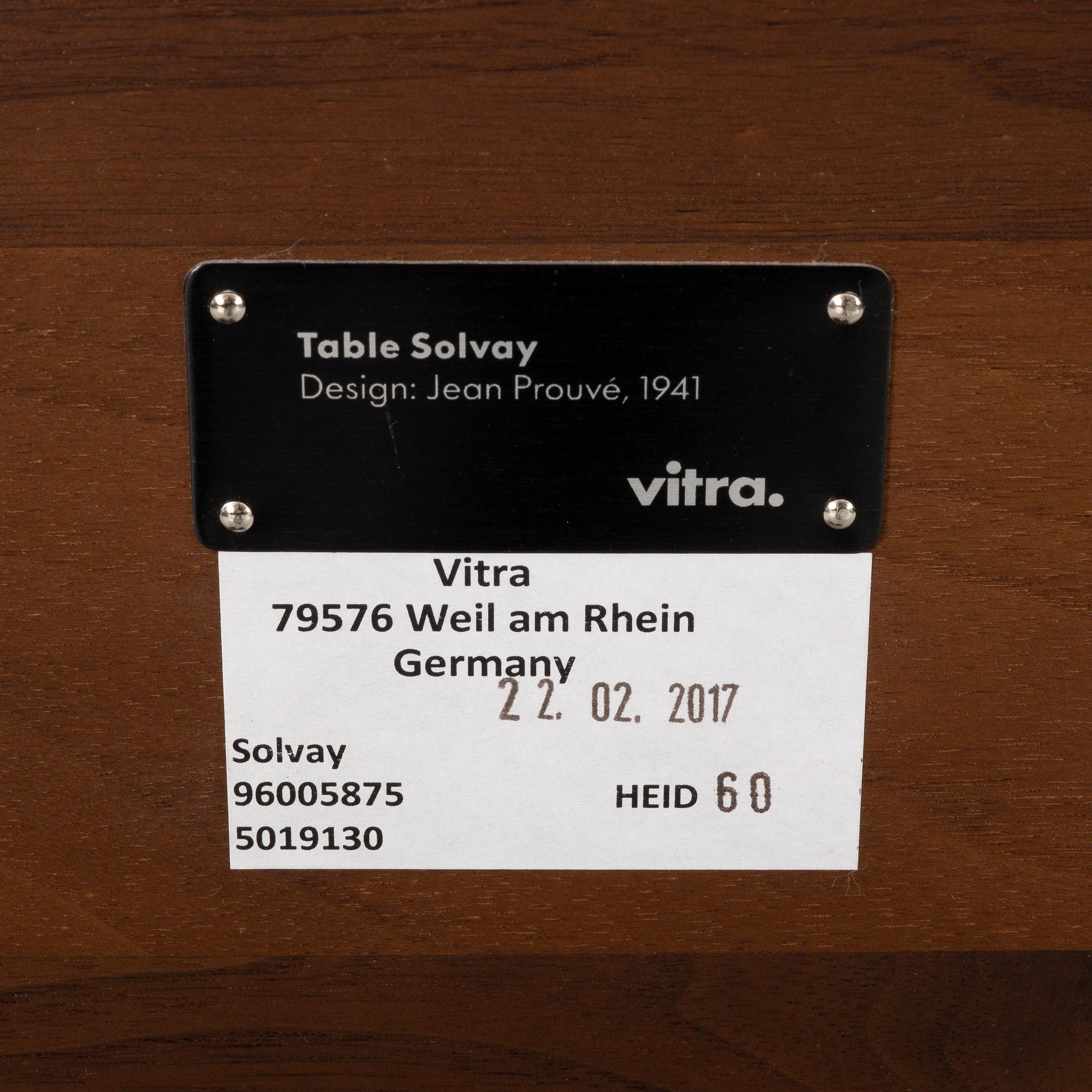 Jean Prouvé, an "EM" dining table, Vitra, 2017.