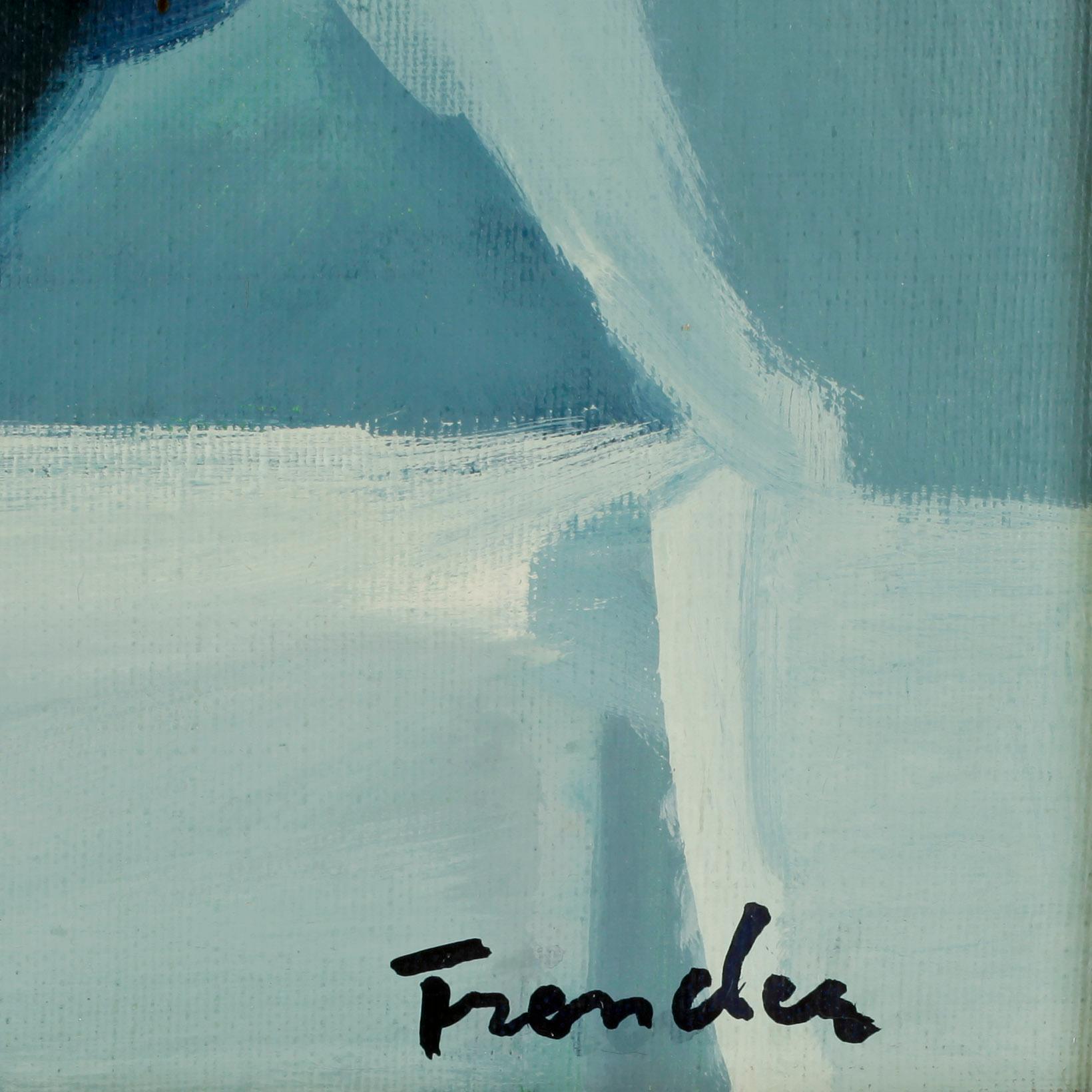 HELGE FRENDER, olja på duk, sigenrad.