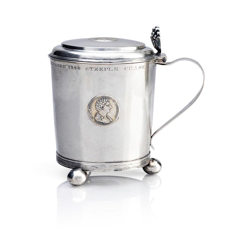 A Swedish early 19th century silver tankard, mark of Abraham Hamnqvist, (active 1815-1842) Åmål.