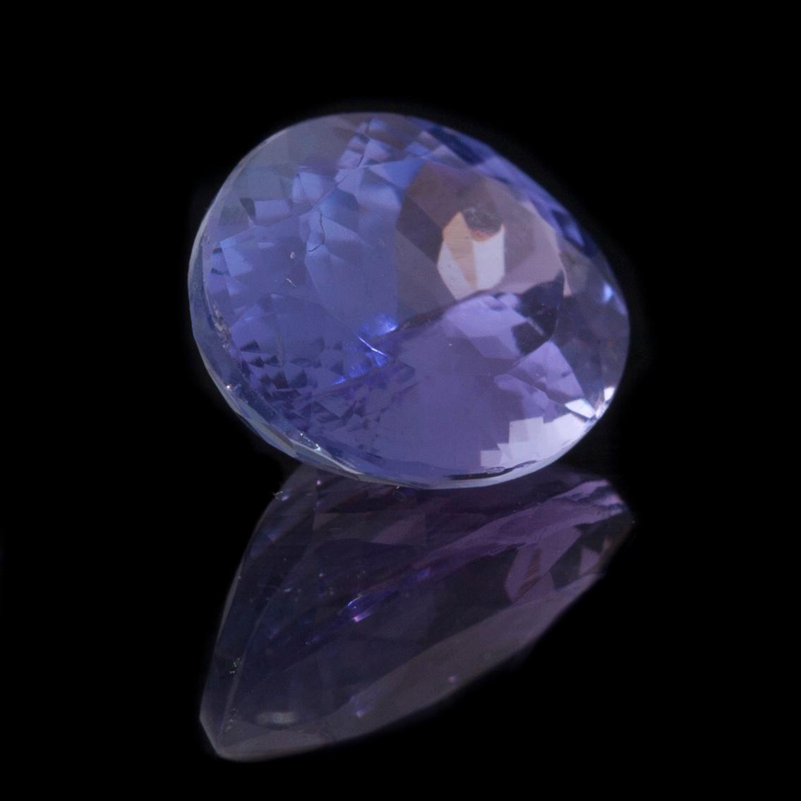 TANZANIT, oval fasettslipning, ca 4,17 ct.