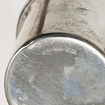 Nine similar silver punsch cups + one of other model, different makers, Sweden, 1945-55.