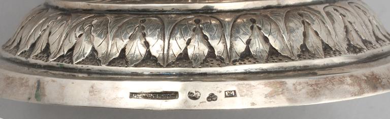KORG, silver, Carl Tengstedt, Göteborg, 1835, vikt 537 g.