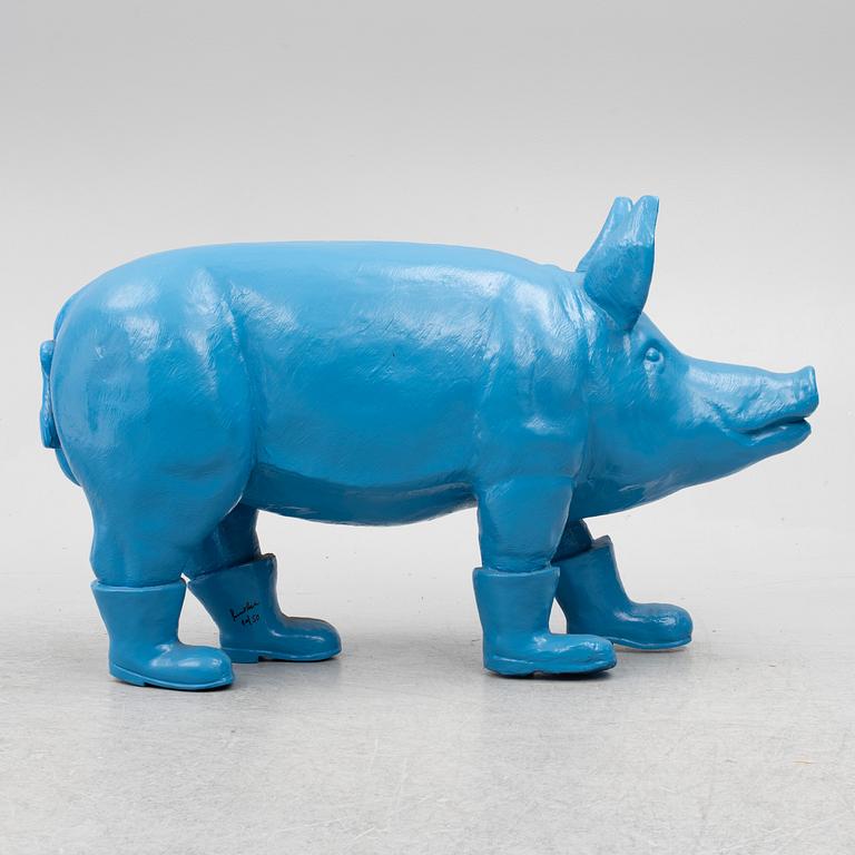 William Sweetlove, "Cloned blue father pig".