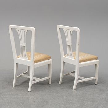 Ten chairs, Gustavian style, early 20th century.