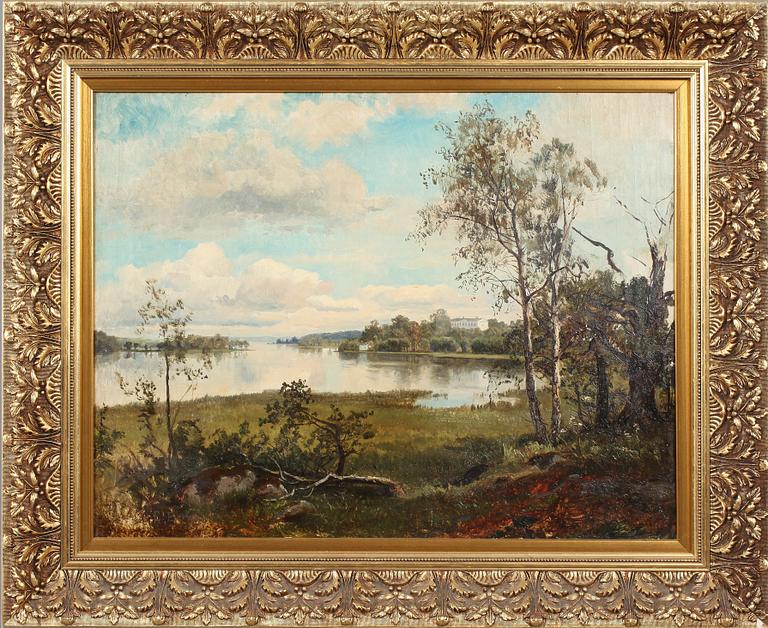 EDVARD BERGH, olja på duk, signerad.