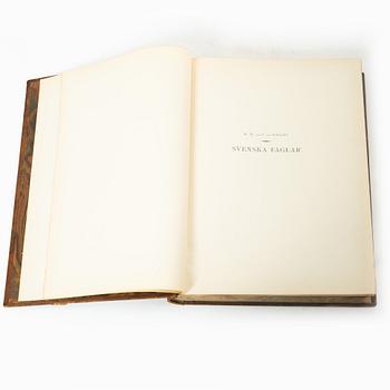 The von Wright brothers, book work, 3 volumes, "Swedish Birds", A. Börtzells tryckeri AB, Stockholm, 1927-1929.