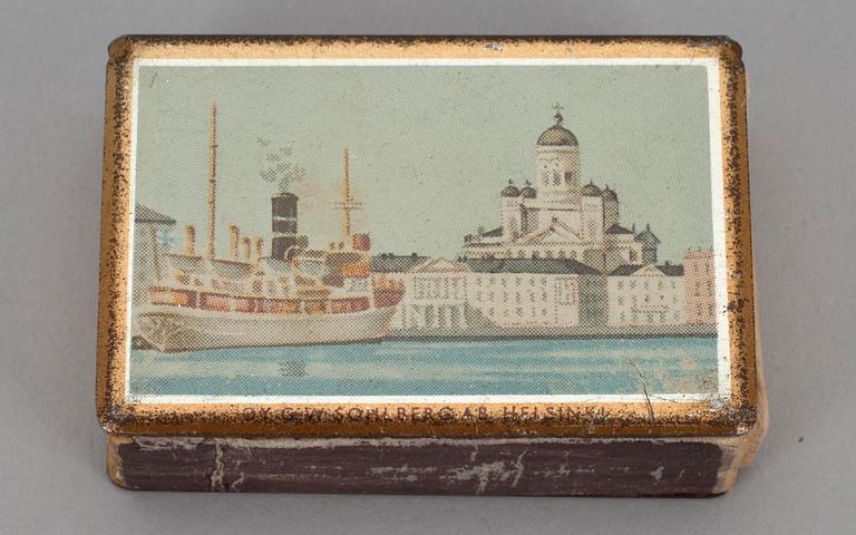 TÄNDSTICKSASK, XV Olympia Helsingfors 1952. OY G.W Solhberg AB.