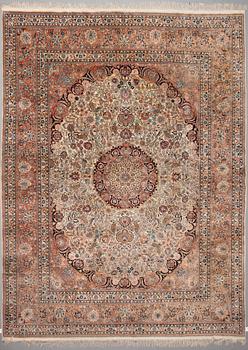 A CARPET, Old Kashmir, ca 373 x 280 cm.