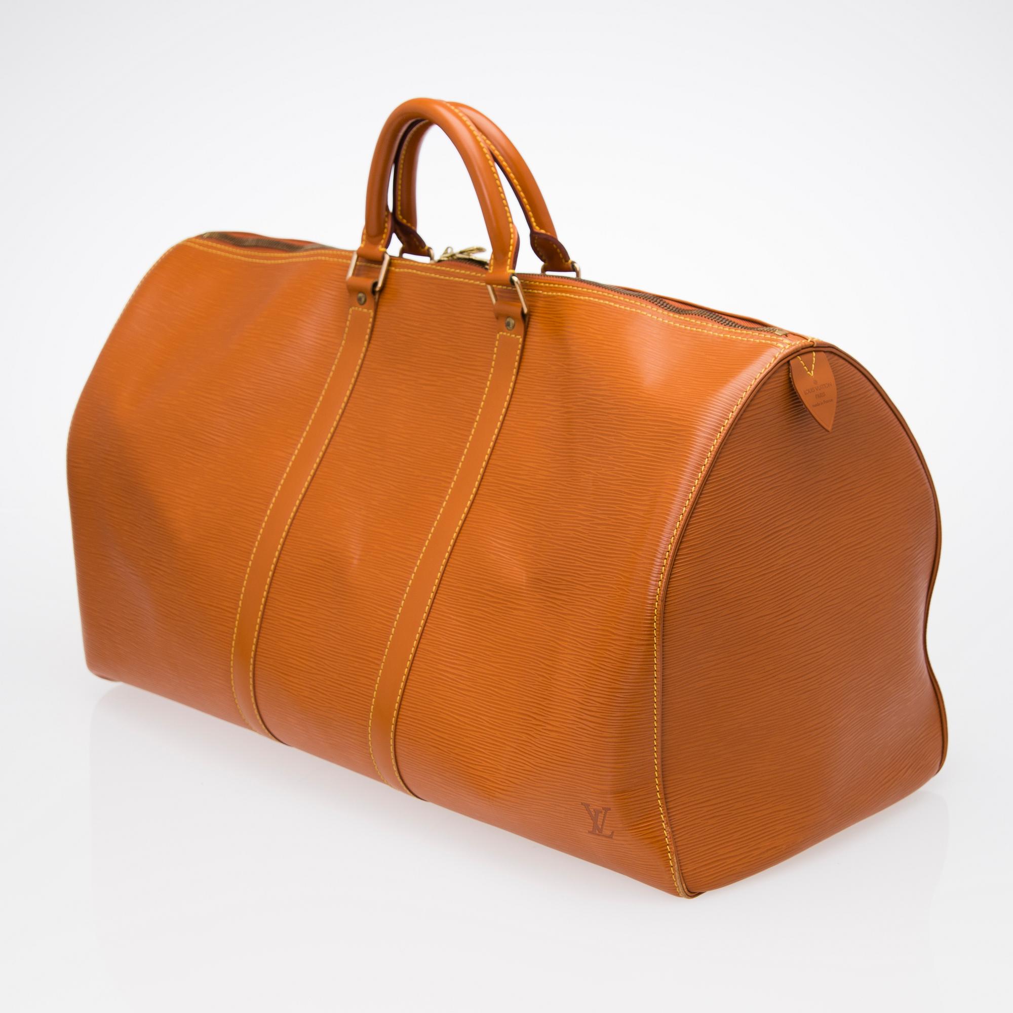 KEEPALL 55 EPI TRAVEL BAG.