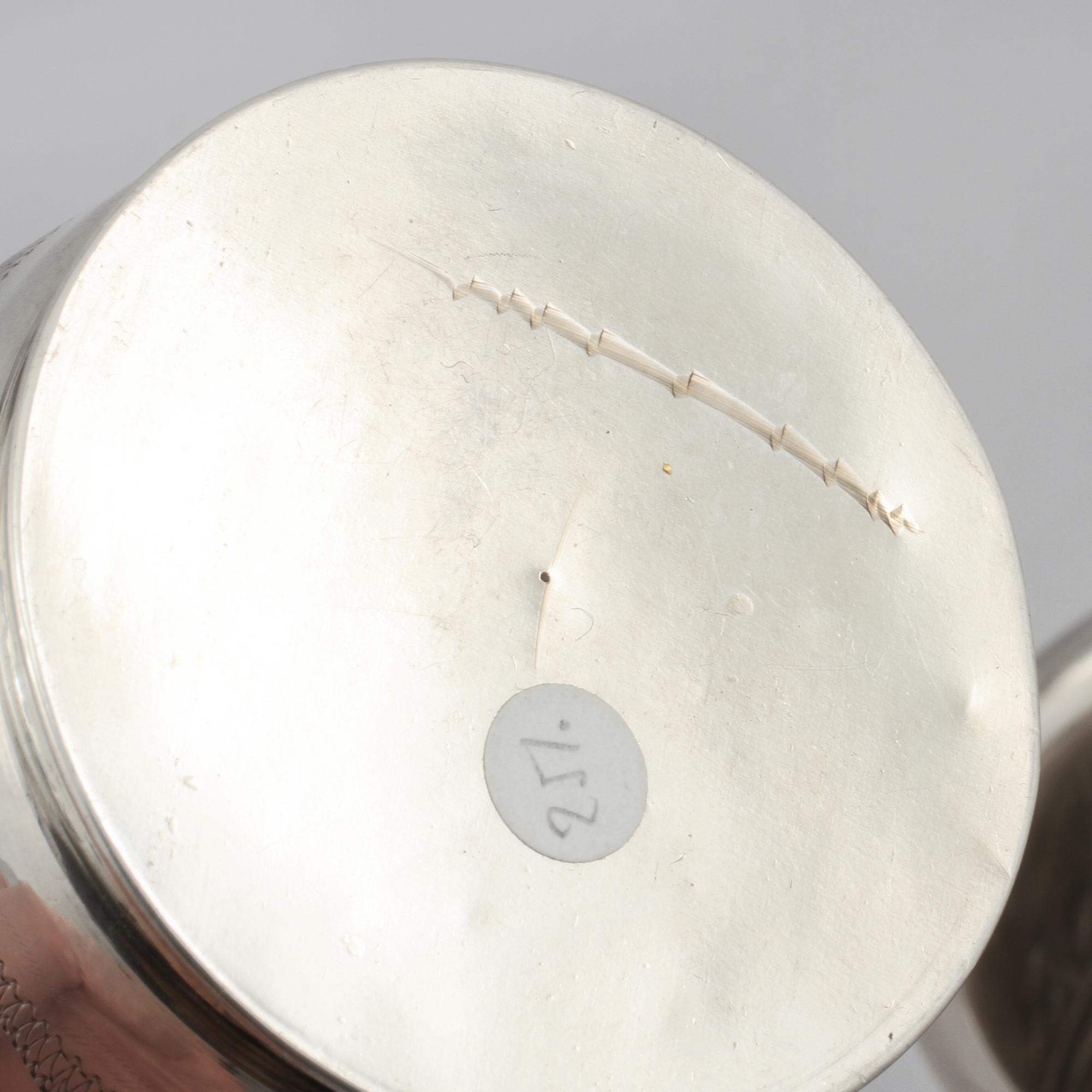 PARTI SILVER, 14 delar, delvis Sverige och England, 1800- och 1900-tal, total vikt ca 611 g.