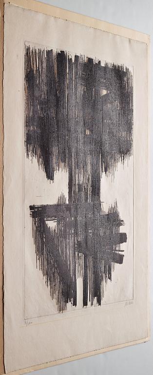 Pierre Soulages, "Eau forte II".