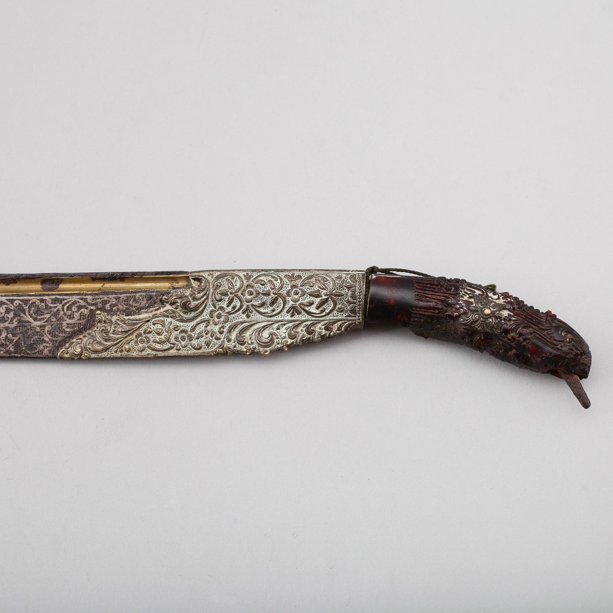 KNIV, orientalisk, 1700-/1800-tal.