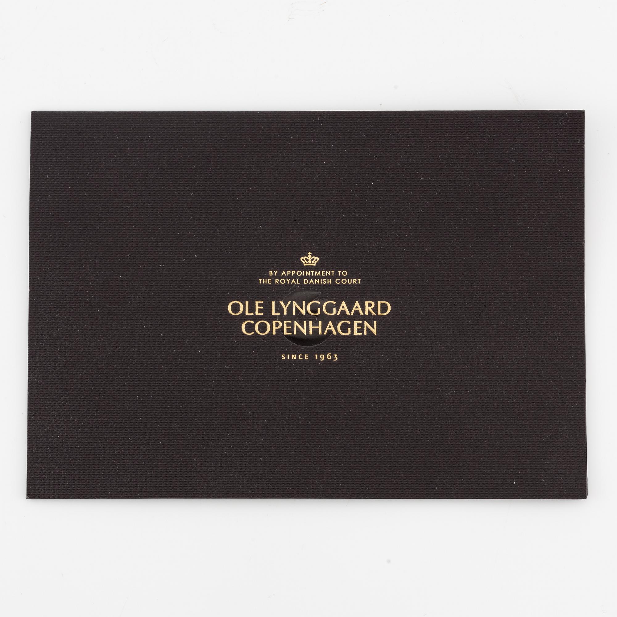 Ole Lynggaard, rings, 2 pcs, silver. With cabochon-cut grey moonstone.