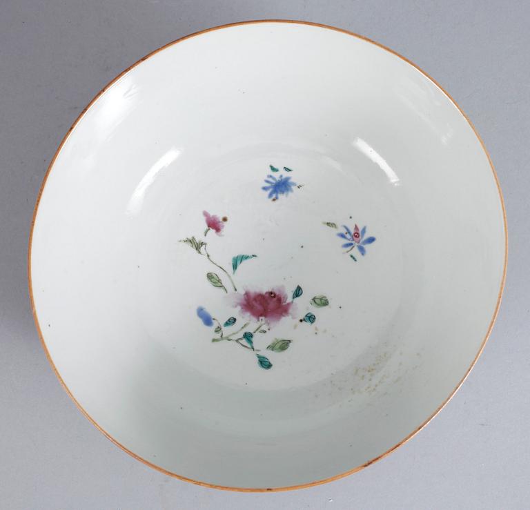 SKÅL, porslin, Qianlong, Kina 1700-tal.