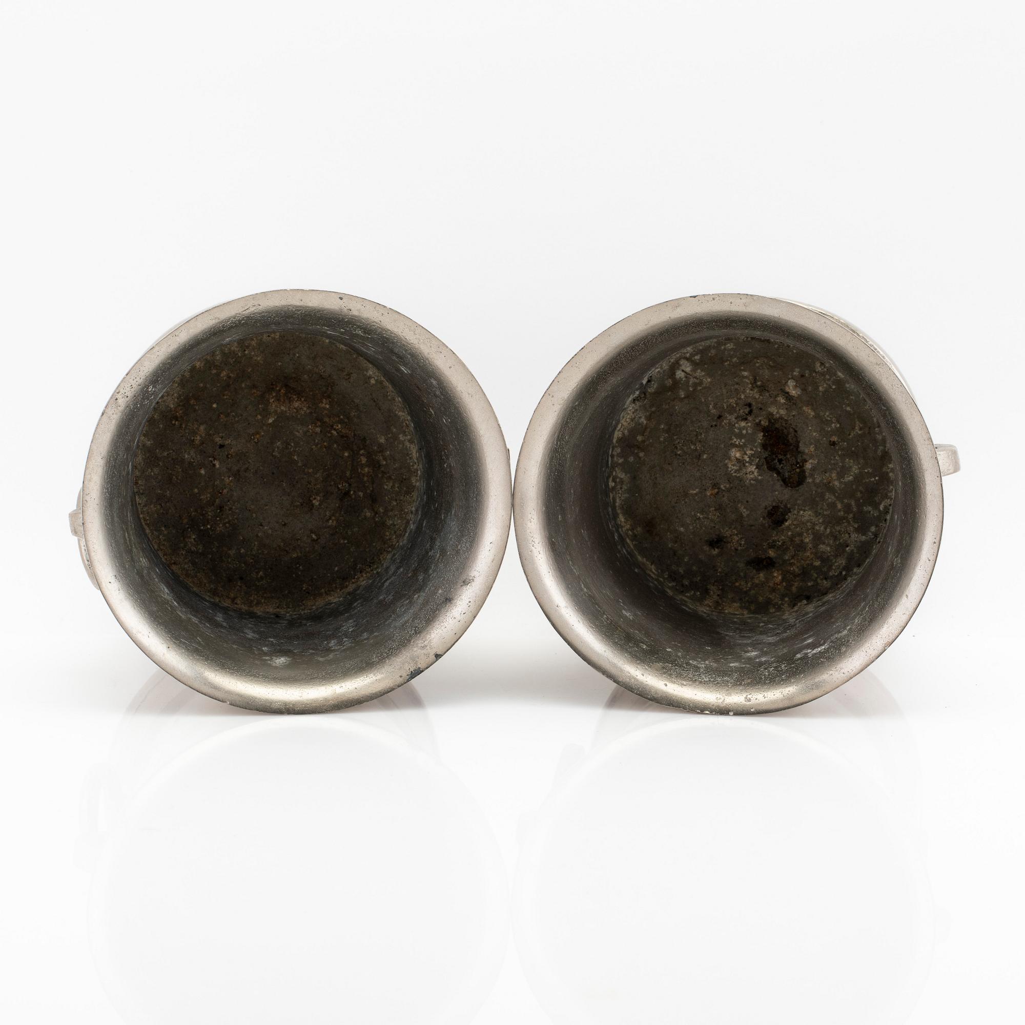 Wine coolers, a pair, 21st century.