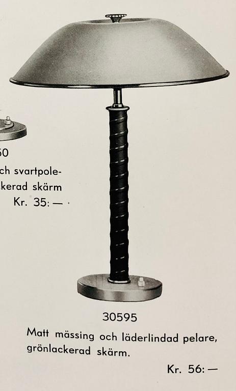 Bertil Brisborg, bordslampor 1 par, modell "30595", Nordiska Kompaniet, 1940-tal.