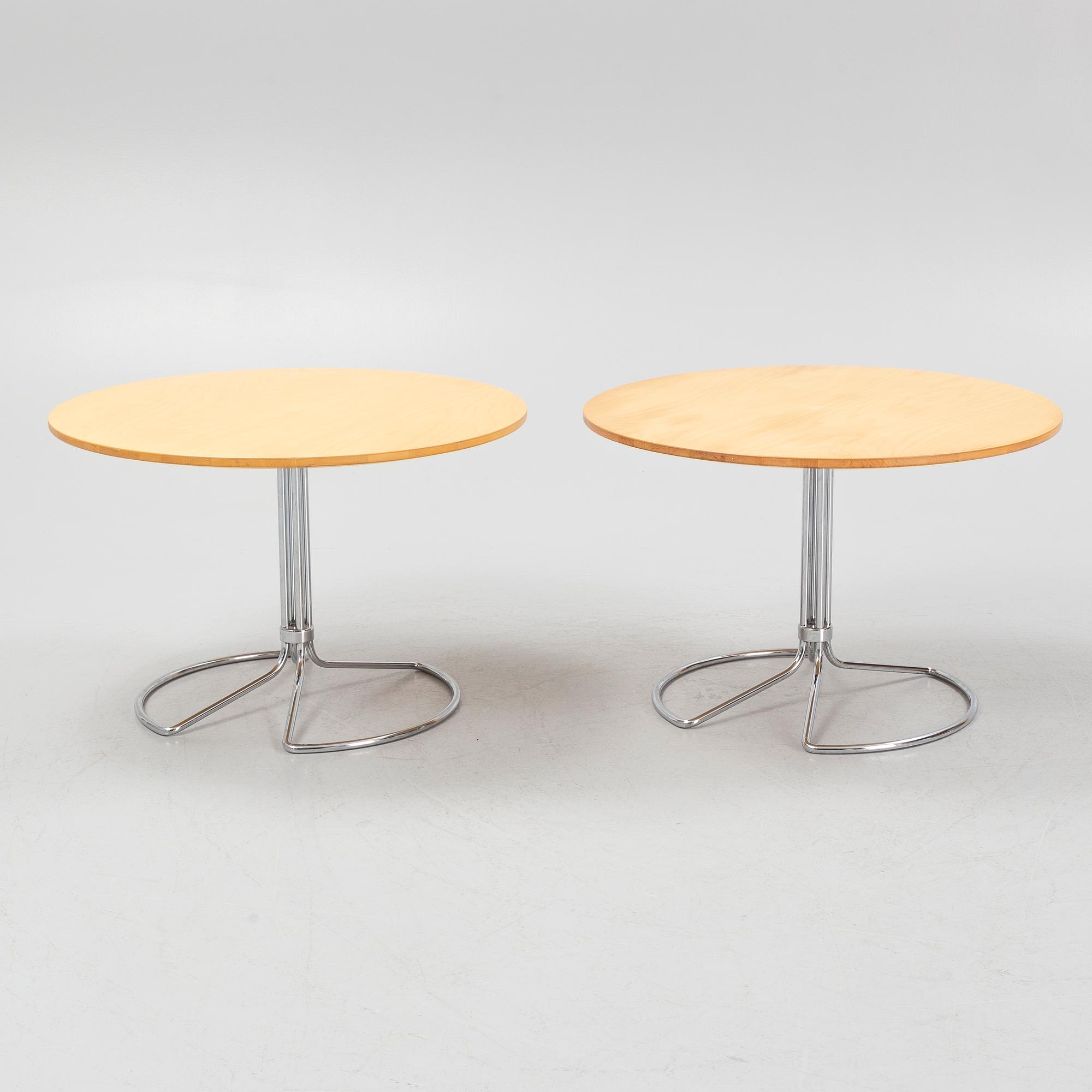 Bruno Mathsson, soffbord, ett par, Bruno Mathsson International, Värnamo.