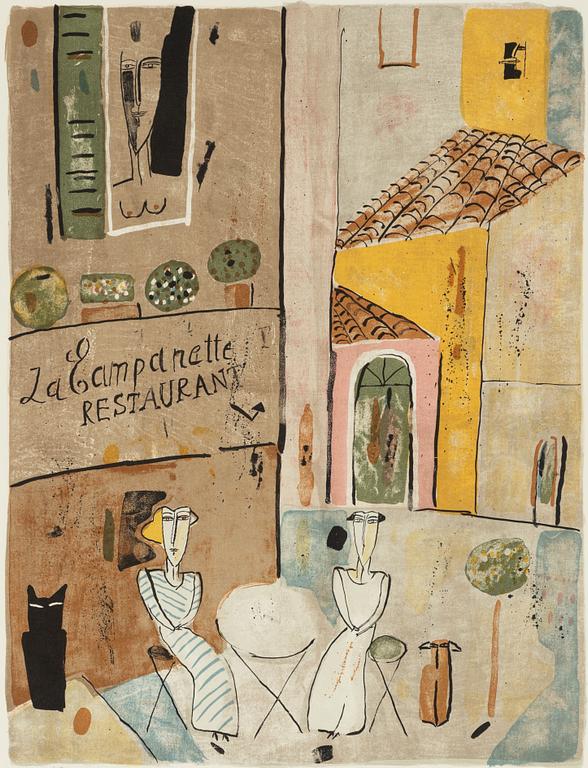 Madeleine Pyk, "Restaurant La Campanette".