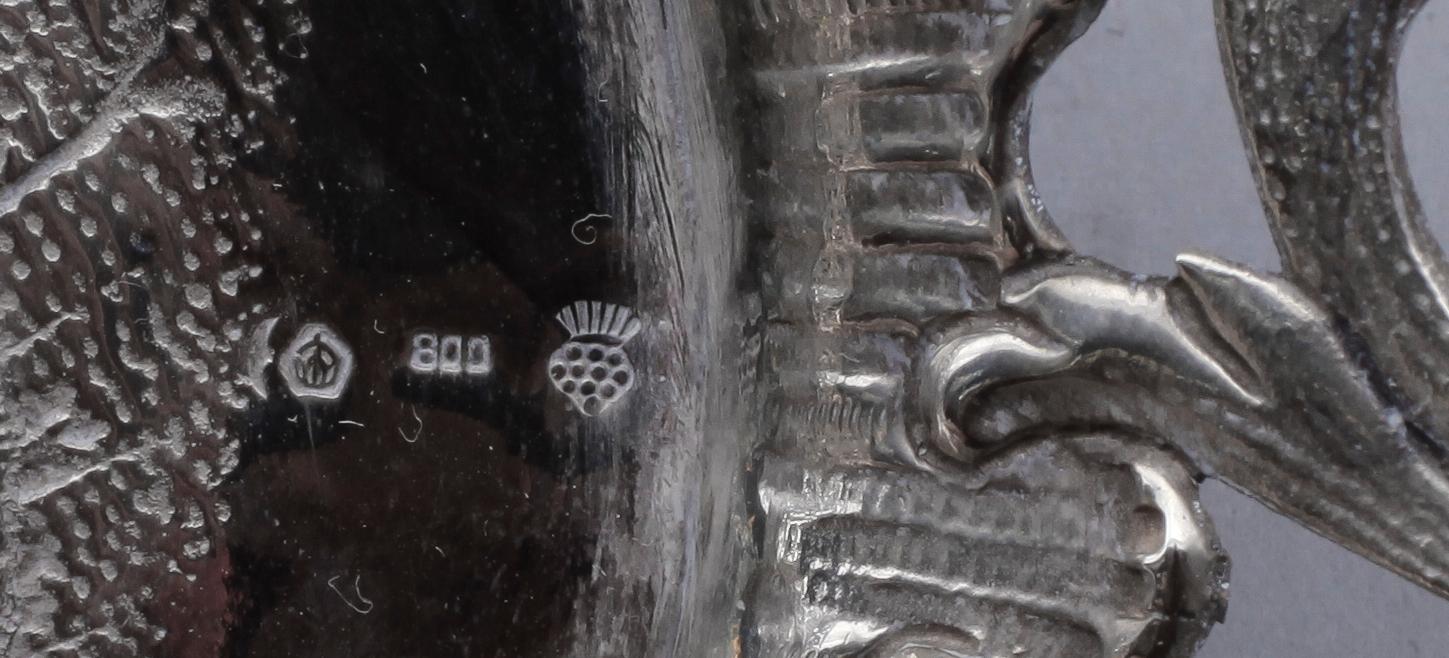 SKÅL, silver 800, Tyskland, 1900-talets första hälft. Vikt ca 397 gram.