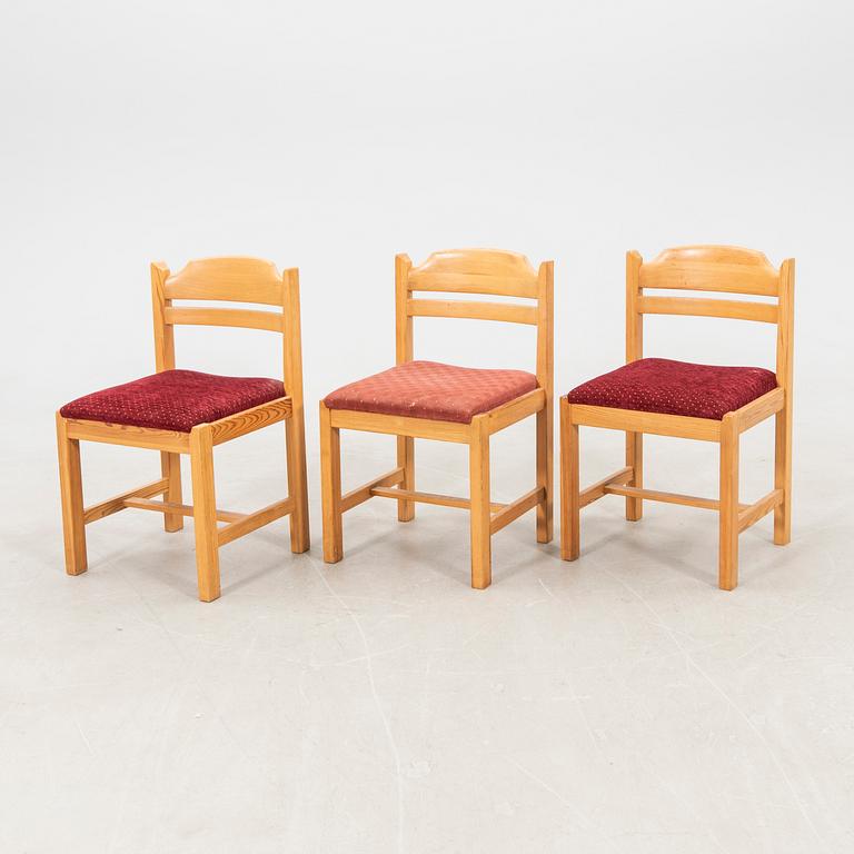 Gilbert Marklund, 6 chairs by Furusnickarn AB, 1970s.