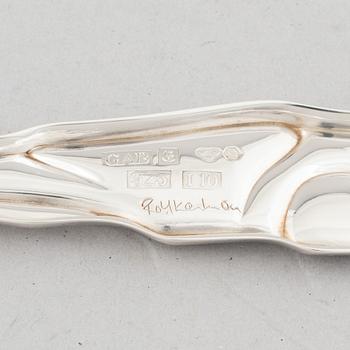 Two Swedish silver spoons, 1982 & 1983, Heinz Decker and Rolf Karlsson respectively, GAB Eskilstuna.