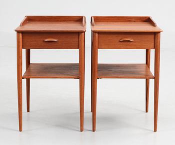 SÄNGBORD, ett par, Erik Anderson, 1950-60-tal.