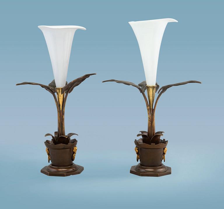 A PAIR OF VASES.