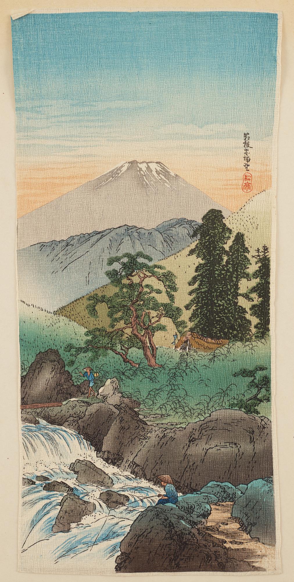 FÄRGTRÄSNITT, 23 stycken. Japan, 1900-tal.