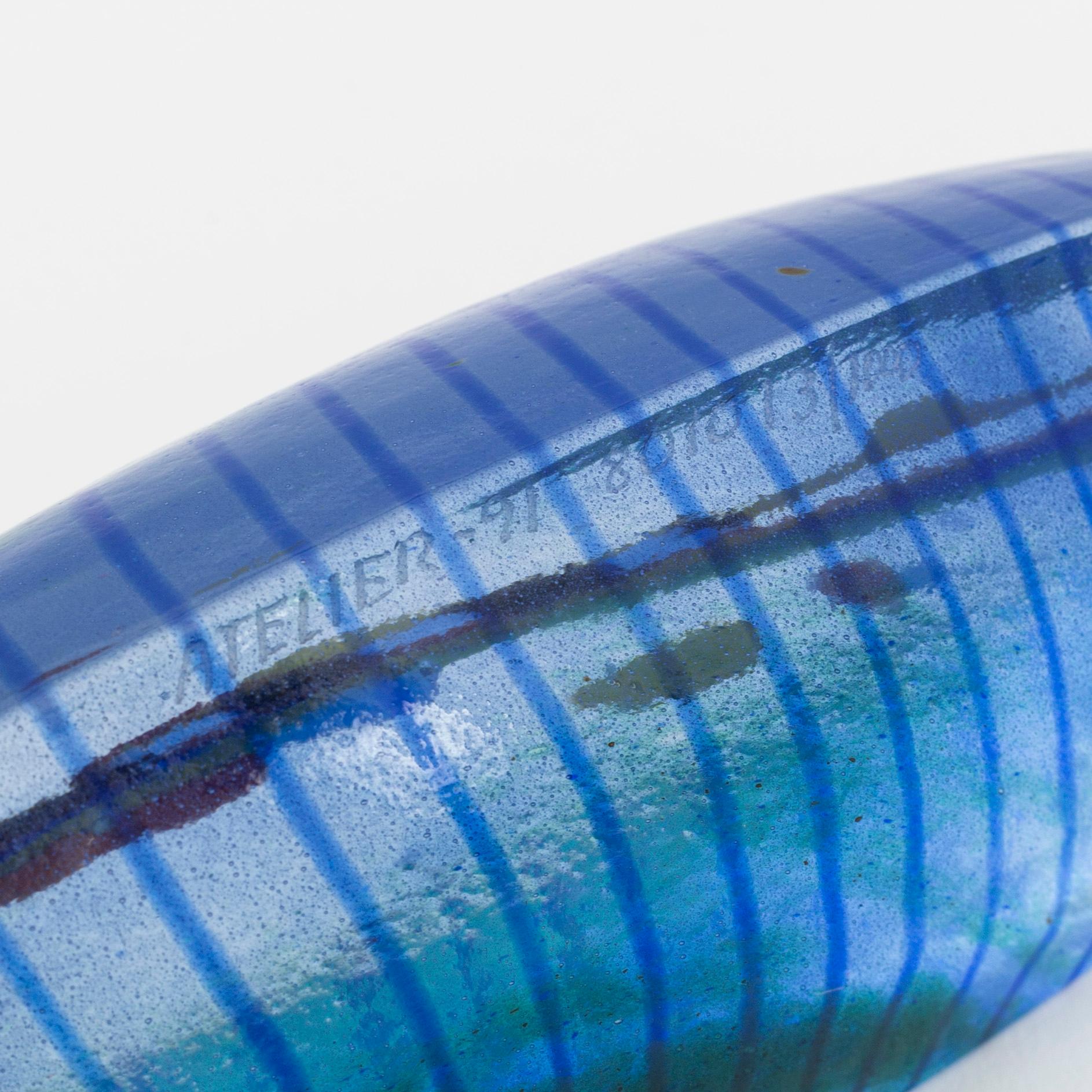 Bertil Vallien, a glass sculpture from Kosta Atelier, Sweden, signed 13/1000.