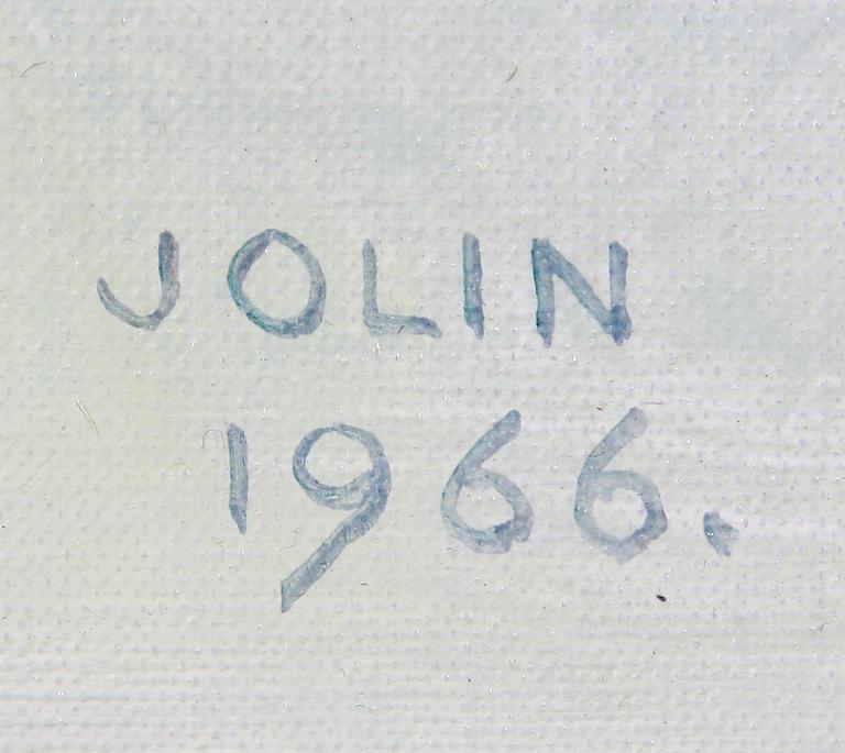 JOLIN, EINAR. Olja på duk, sign. 1966.