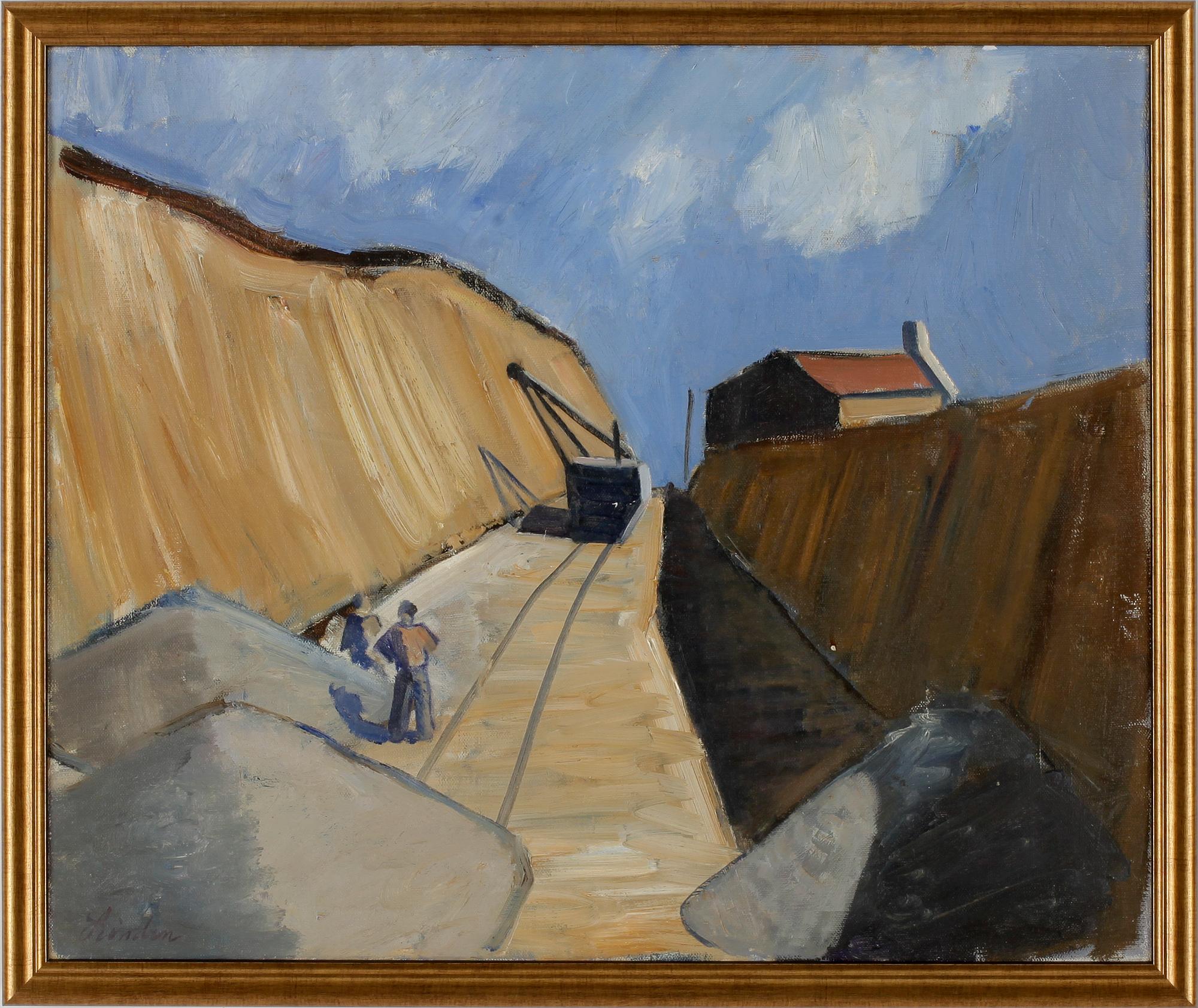 HELGE LINDEN, olja på duk, signerad.