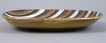 FAT, 12 st, samt, ASSIETTER, 3 st, "Spiral", Ingrid Atterberg, Uppsala-Ekeby.
