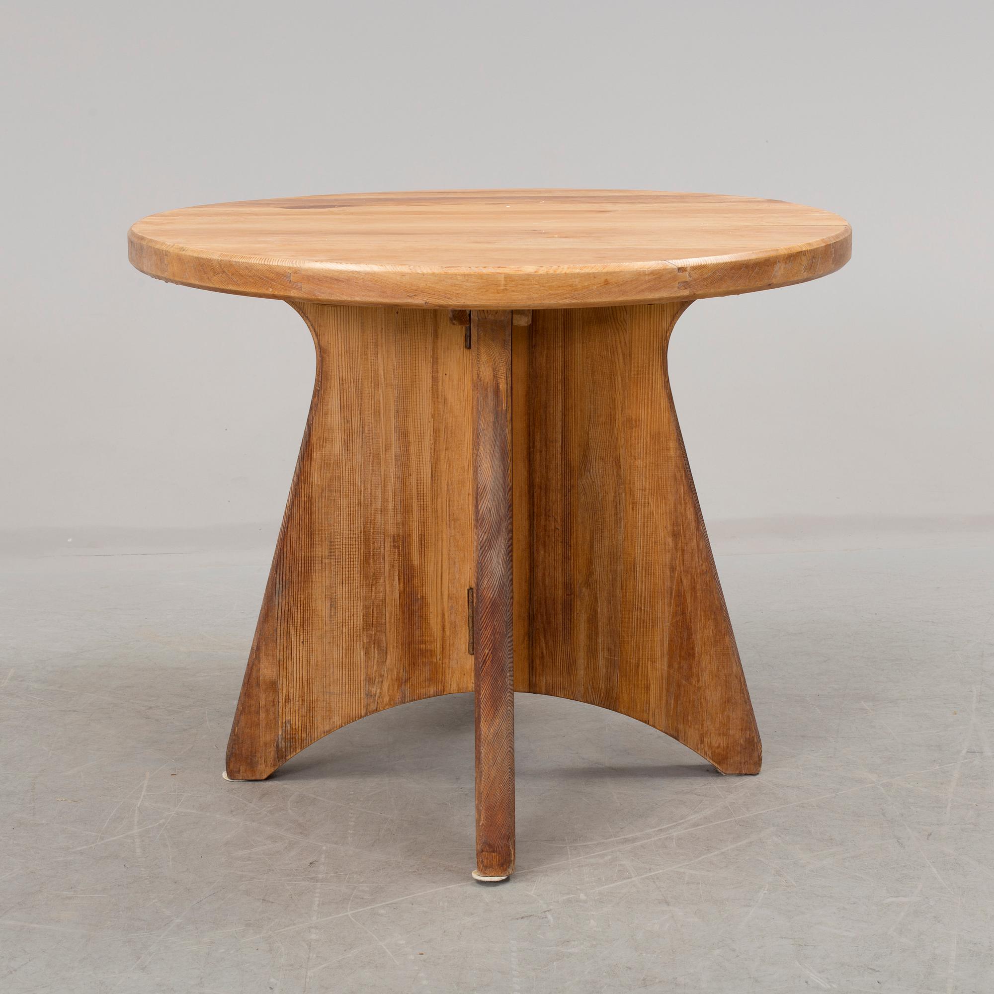 A Swedish pine table, possibly by David Rosén for Nordiska Kompaniet, 1940's-50's.