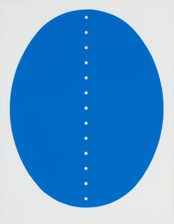 Lucio Fontana, after, exhibition poster, silkscreen, Galleria Il Quadro Biella, Torino, ca 1975.