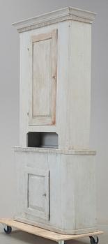 SKÅP, allmoge, gustaviansk stil, 1800-tal.