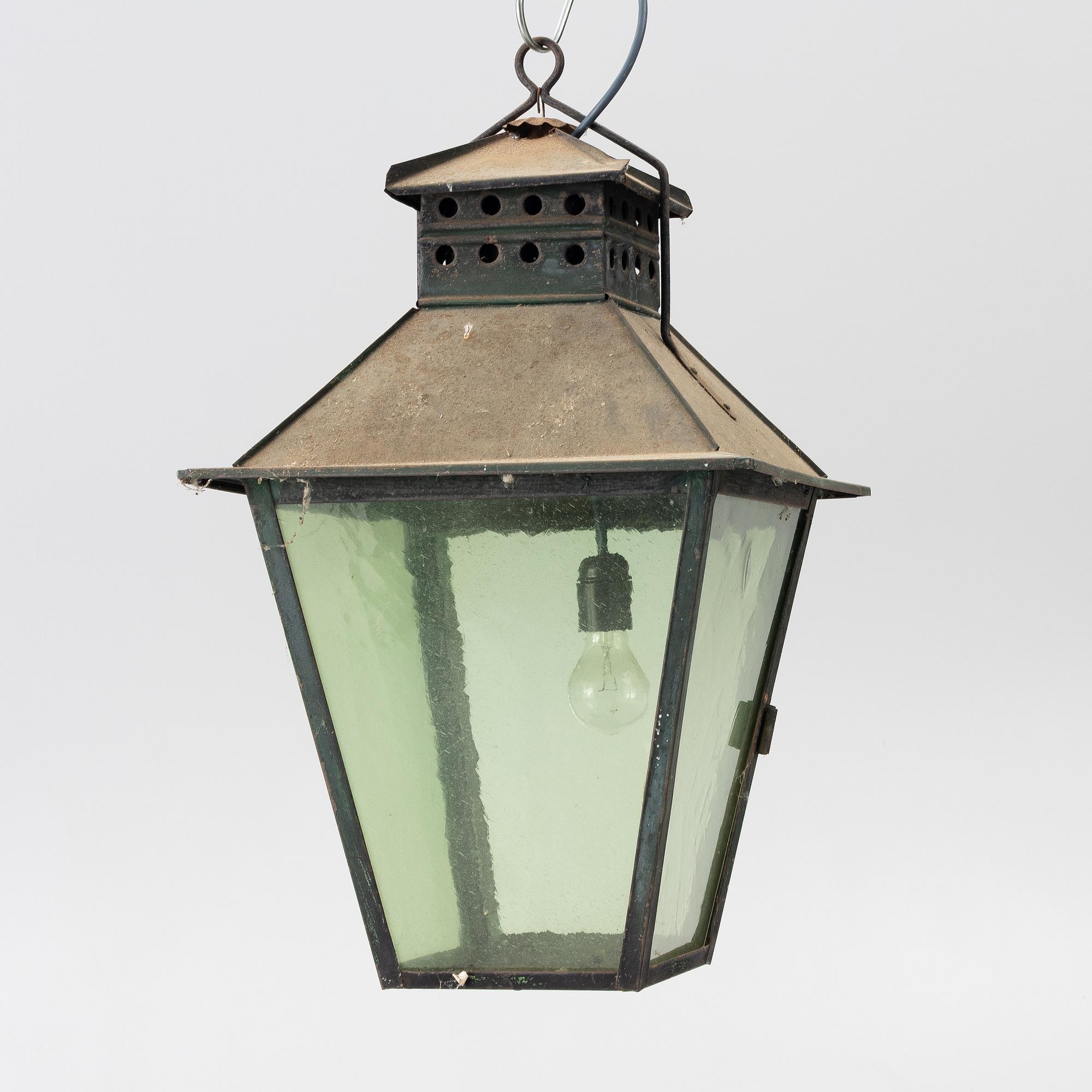 Ceiling lamp, folk art, 19th century.