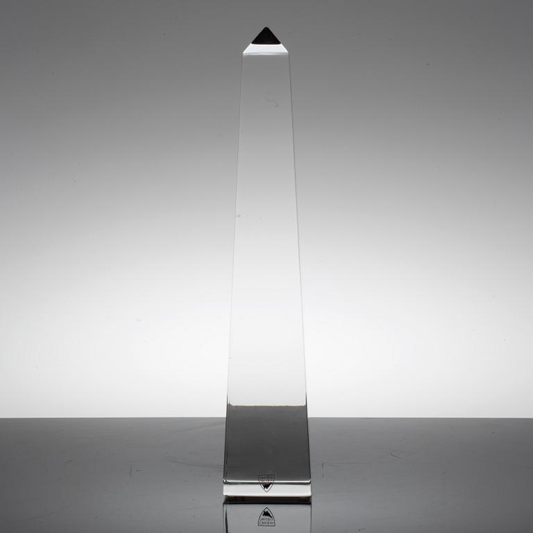 JAN JOHANSSON, sculpture, glass, Orrefors, signed.