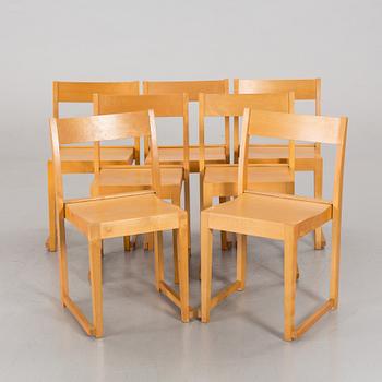 SVEN MARKELIUS, a set of 7 chairs,