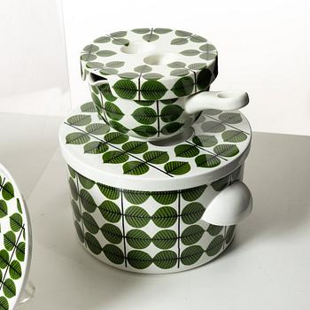 Stig Lindberg, servis, 81 delar, flintgods, "Berså", Gustavsberg.