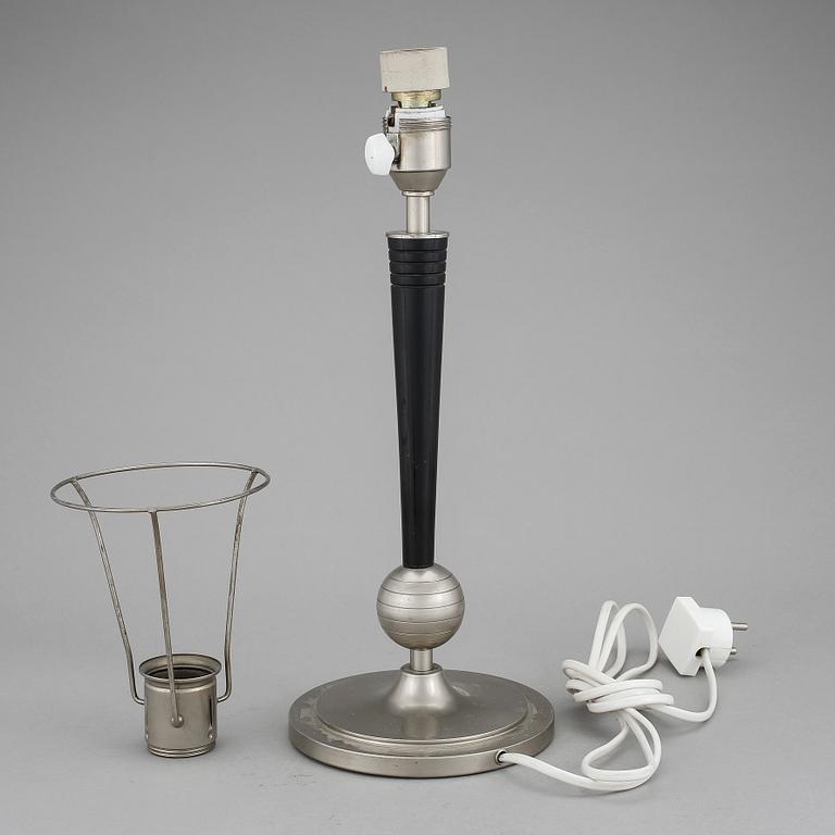 BORDSLAMPA, art deco/funkis, 1930-tal.