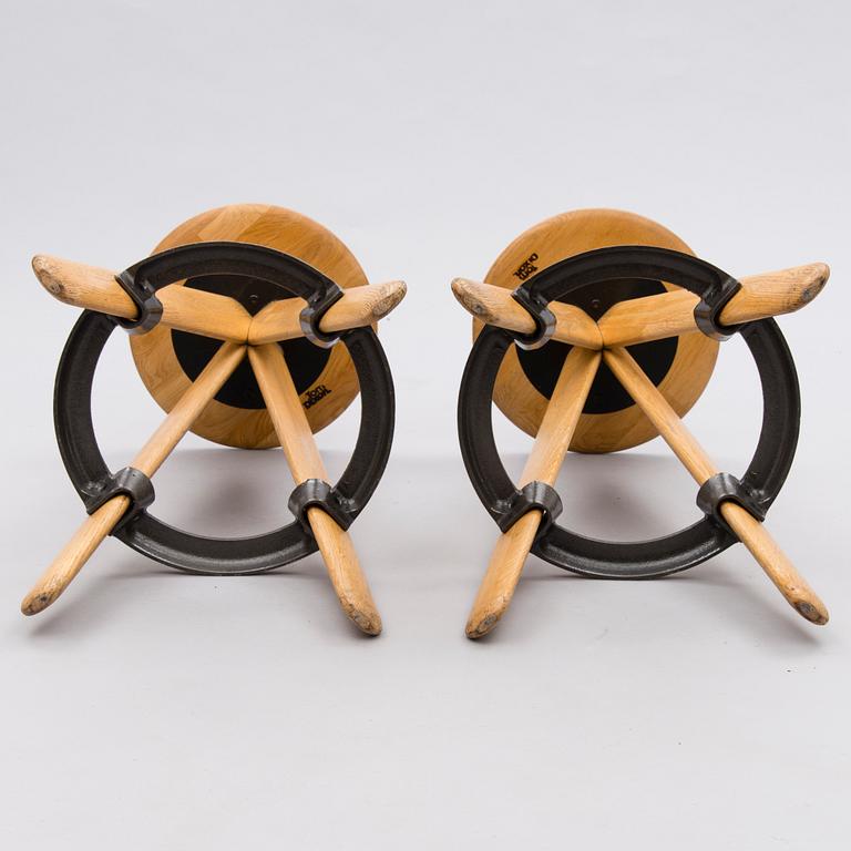 TOM DIXON, barstolar, ett par, "Slab Bar Stool" 2000-tal.