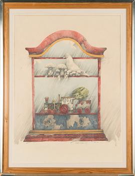 Raimo Kanerva, watercolour, signed and dated-79.
