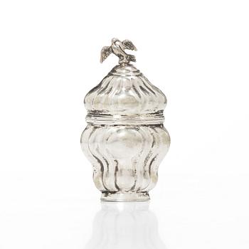 Scent box, silver, mark of Poul Jensen Theilgaard, Odense, Denmark (active 1795-1820).